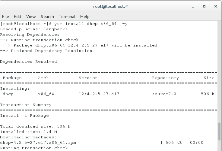 在Linux的desktop虚拟机中进行dhcpd服务配置